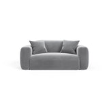 Strino Modulares 2-Sitzer Sofa aus Samt in Grau (Salvador 17), 180x98 cm von Cosmopolitan Design – Bild 1