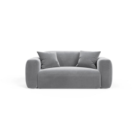 Strino Modulares 2-Sitzer Sofa aus Samt in Grau (Salvador 17), 180x98 cm von Cosmopolitan Design – Bild 1