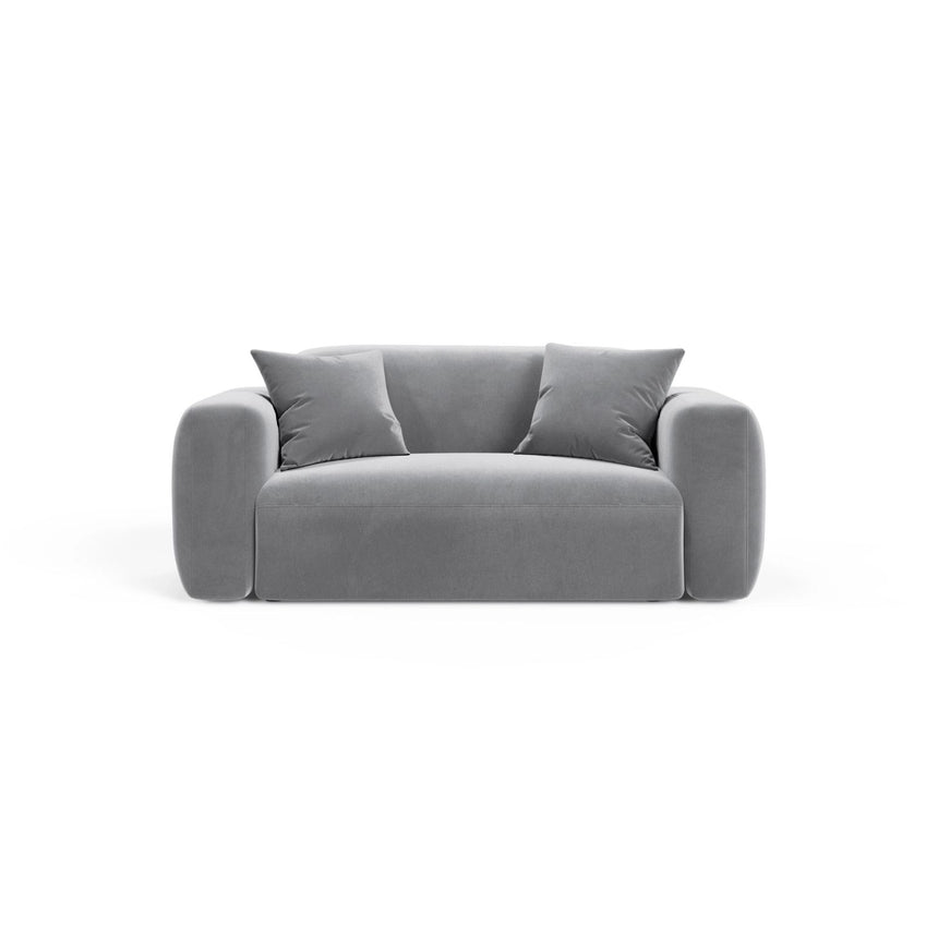 Strino Modulares 2-Sitzer Sofa aus Samt in Grau (Salvador 17), 180x98 cm von Cosmopolitan Design – Bild 1