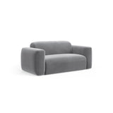 Strino Modulares 2-Sitzer Sofa aus Samt in Grau (Salvador 17), 180x98 cm von Cosmopolitan Design – Bild 3