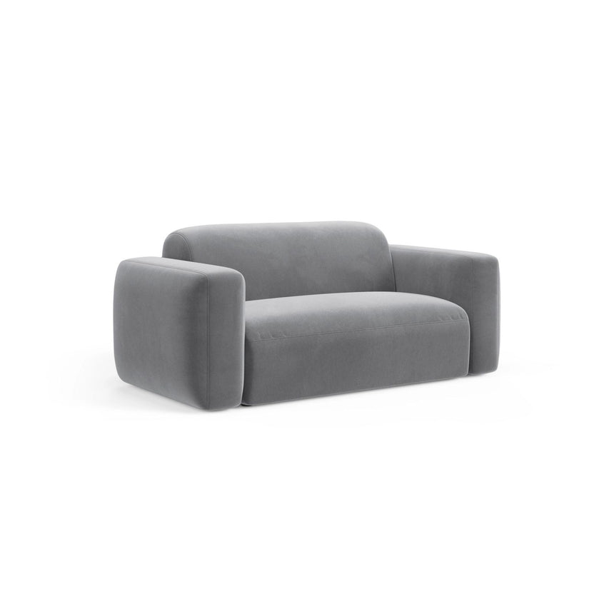 Strino Modulares 2-Sitzer Sofa aus Samt in Grau (Salvador 17), 180x98 cm von Cosmopolitan Design – Bild 3