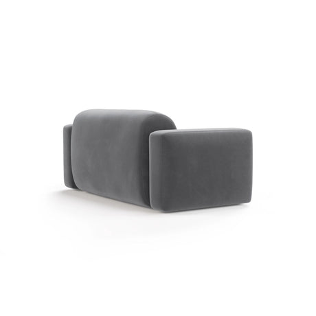 Strino Modulares 2-Sitzer Sofa aus Samt in Grau (Salvador 17), 180x98 cm von Cosmopolitan Design – Bild 4