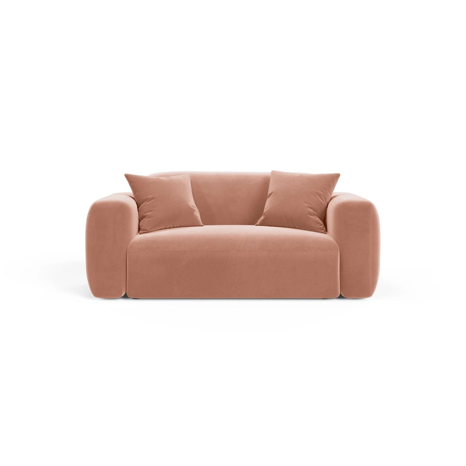 Strino Modulares 2-Sitzer Sofa aus Samt in Rosa (Salvador 11), 180x98 cm von Cosmopolitan Design – Bild 1