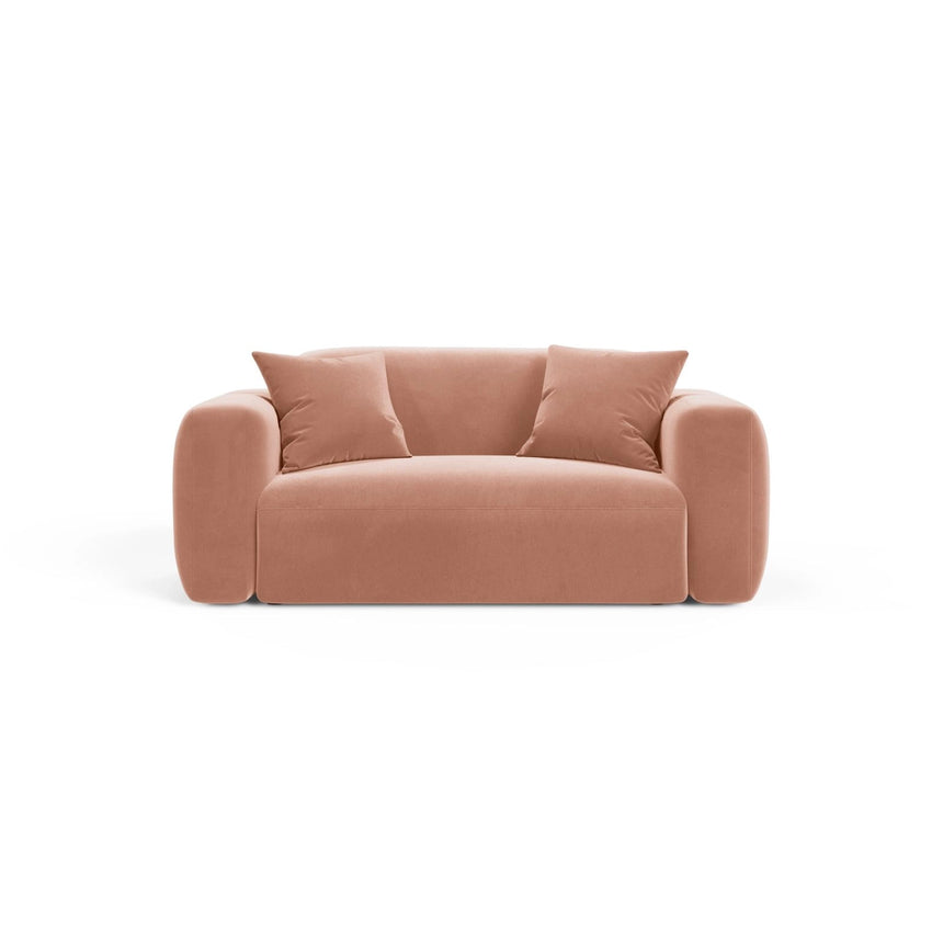 Strino Modulares 2-Sitzer Sofa aus Samt in Rosa (Salvador 11), 180x98 cm von Cosmopolitan Design – Bild 1