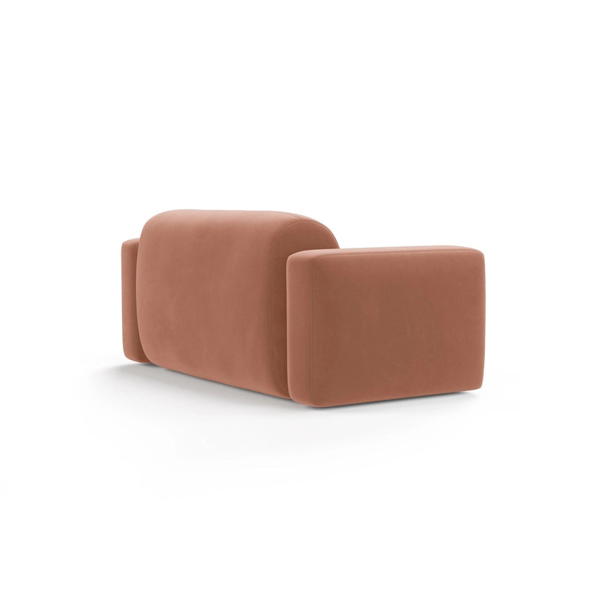 Strino Modulares 2-Sitzer Sofa aus Samt in Rosa (Salvador 11), 180x98 cm von Cosmopolitan Design – Bild 4