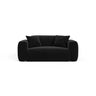 Strino Modulares 2-Sitzer Sofa aus Samt in Schwarz (Salvador 19), 180x98 cm von Cosmopolitan Design – Bild 1