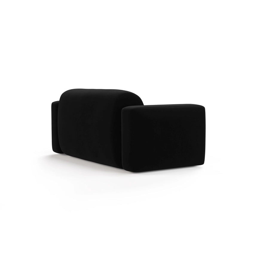 Strino Modulares 2-Sitzer Sofa aus Samt in Schwarz (Salvador 19), 180x98 cm von Cosmopolitan Design – Bild 4