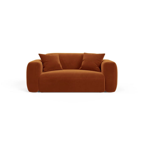 Strino Modulares 2-Sitzer Sofa aus Samt in Terrakotta (Salvador 14), 180x98 cm von Cosmopolitan Design – Bild 1