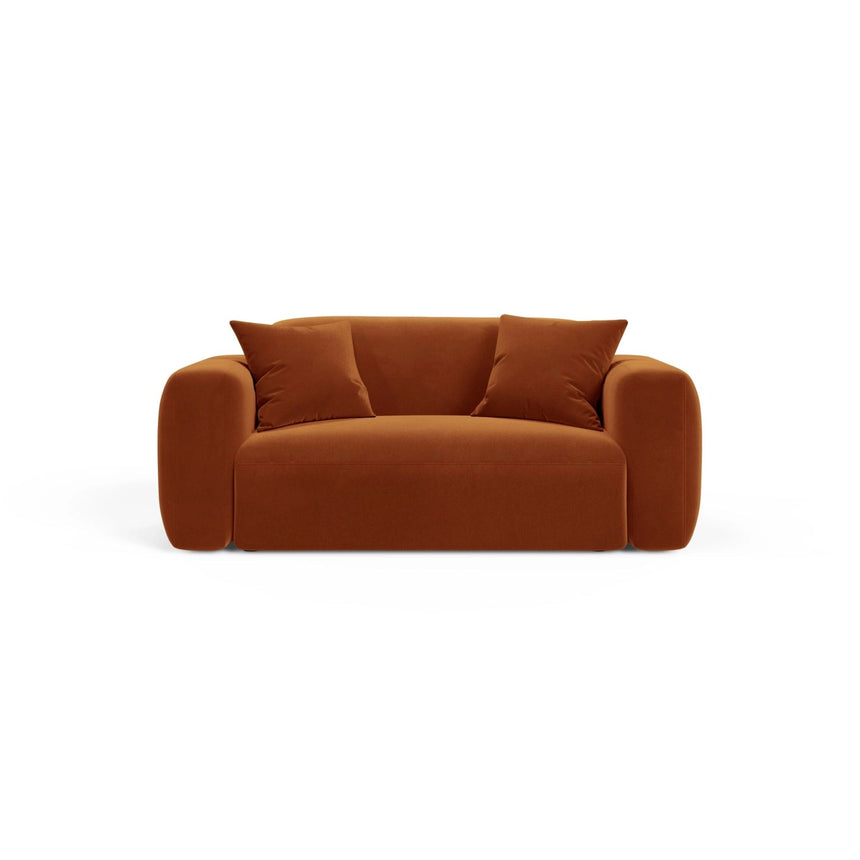 Strino Modulares 2-Sitzer Sofa aus Samt in Terrakotta (Salvador 14), 180x98 cm von Cosmopolitan Design – Bild 1