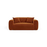 Strino Modulares 2-Sitzer Sofa aus Samt in Terrakotta (Salvador 14), 180x98 cm von Cosmopolitan Design – Bild 1