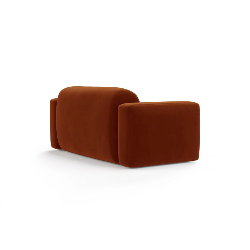 Strino Modulares 2-Sitzer Sofa aus Samt in Terrakotta (Salvador 14), 180x98 cm von Cosmopolitan Design – Bild 4