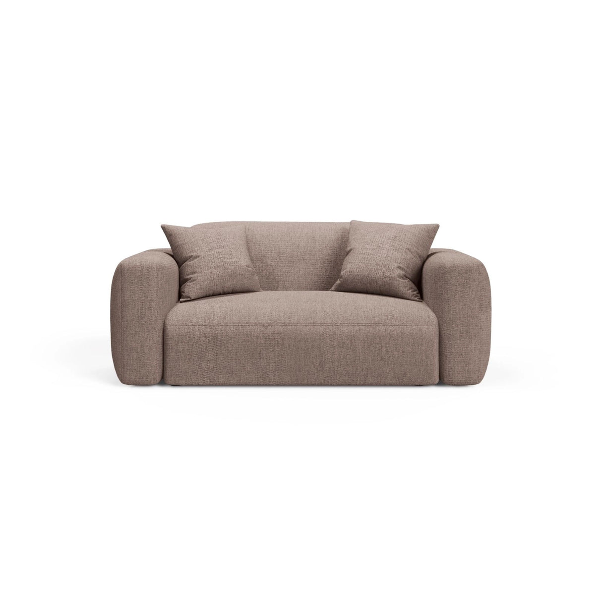 Strino Modulares 2-Sitzer Sofa aus Strukturierter Stoff in Cappuccino (Sorella 21), 180x98 cm von Cosmopolitan Design – Bild 1