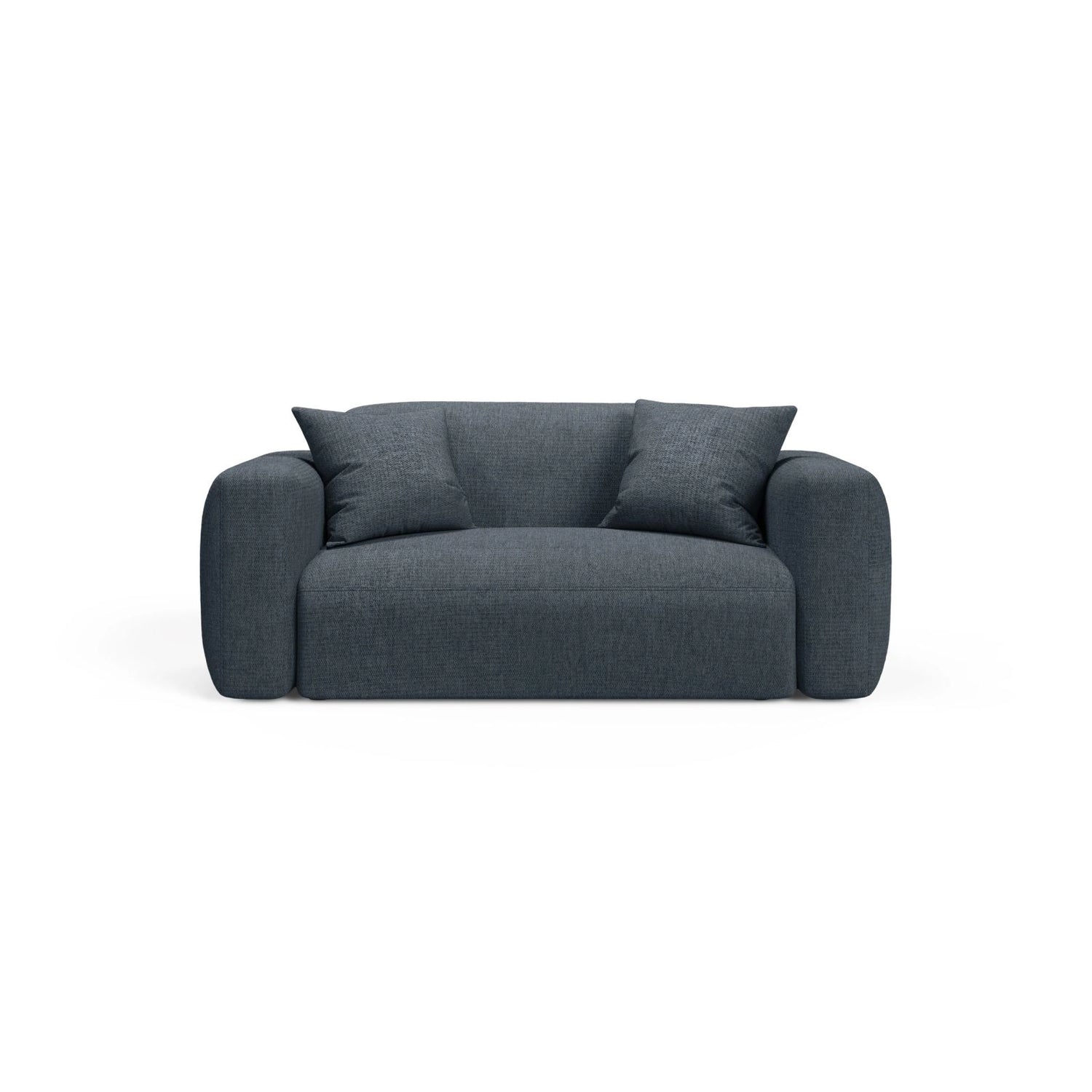 Strino Modulares 2-Sitzer Sofa aus Strukturierter Stoff in Dunkelblau (Sorella 77), 180x98 cm von Cosmopolitan Design – Bild 1
