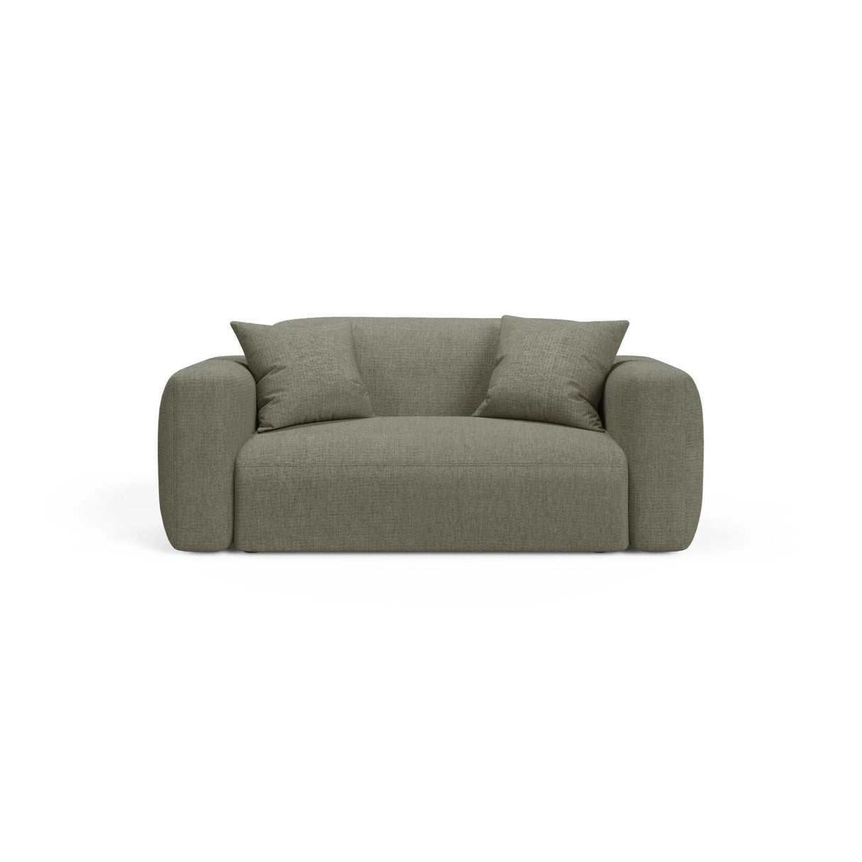 Strino Modulares 2-Sitzer Sofa aus Strukturierter Stoff in Dunkles olivgrün (Sorella 34), 180x98 cm von Cosmopolitan Design – Bild 1