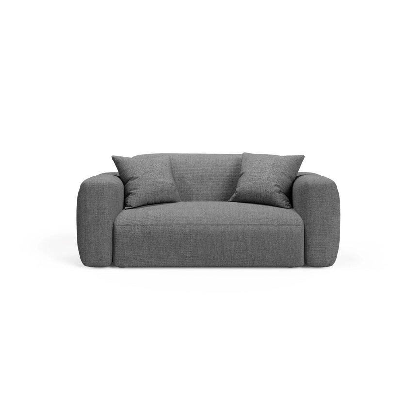 Strino Modulares 2-Sitzer Sofa aus Strukturierter Stoff in Grau (Sorella 89), 180x98 cm von Cosmopolitan Design – Bild 1