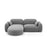 Sydney 3-Sitzer Ecksofa, Linke Seite, aus Samt, 230x165x70 cm von Cosmopolitan Design – Bild 1