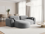 Sydney 3-Sitzer Ecksofa, Linke Seite, aus Samt, 230x165x70 cm von Cosmopolitan Design – Bild 2
