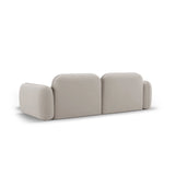 Sydney 3-Sitzer Ecksofa, Rechte Seite, aus Samt in Hellbeige (Casino Pearl), 230x165x70 cm von Cosmopolitan Design – Bild 5