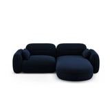 Sydney 3-Sitzer Ecksofa, Rechte Seite, aus Samt in Königsblau (Casino Deep Blue), 230x165x70 cm von Cosmopolitan Design – Bild 1