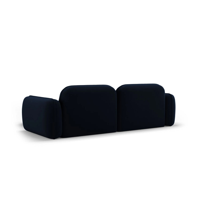 Sydney 3-Sitzer Ecksofa, Rechte Seite, aus Samt in Königsblau (Casino Deep Blue), 230x165x70 cm von Cosmopolitan Design – Bild 5