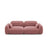 Sydney 3-Sitzer Sofa aus Samt in Flamingo (Casino Salmon), 230x90x70 cm von Cosmopolitan Design – Bild 1