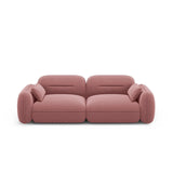 Sydney 3-Sitzer Sofa aus Samt in Flamingo (Casino Salmon), 230x90x70 cm von Cosmopolitan Design – Bild 1