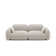 Sydney 3-Sitzer Sofa aus Samt in Hellbeige (Casino Pearl), 230x90x70 cm von Cosmopolitan Design – Bild 1