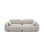 Sydney 3-Sitzer Sofa aus Samt in Hellbeige (Casino Pearl), 230x90x70 cm von Cosmopolitan Design – Bild 1