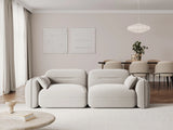 Sydney 3-Sitzer Sofa aus Samt in Hellbeige (Casino Pearl), 230x90x70 cm von Cosmopolitan Design – Bild 2