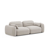 Sydney 3-Sitzer Sofa aus Samt in Hellbeige (Casino Pearl), 230x90x70 cm von Cosmopolitan Design – Bild 4