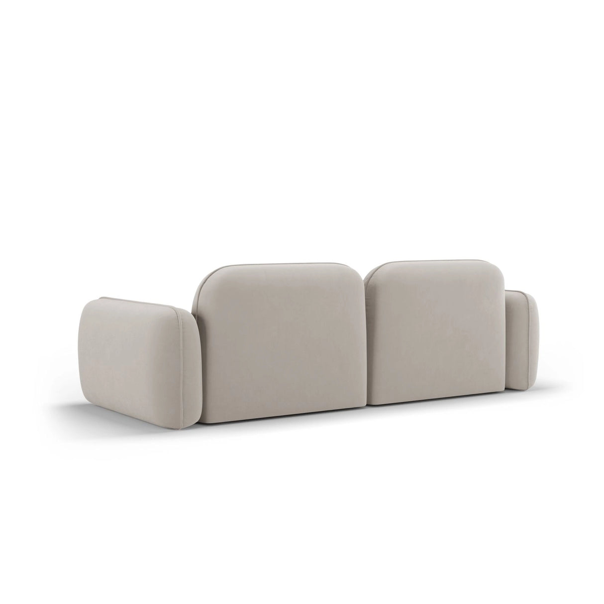 Sydney 3-Sitzer Sofa aus Samt in Hellbeige (Casino Pearl), 230x90x70 cm von Cosmopolitan Design – Bild 5