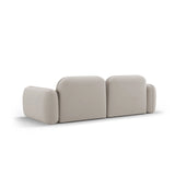Sydney 3-Sitzer Sofa aus Samt in Hellbeige (Casino Pearl), 230x90x70 cm von Cosmopolitan Design – Bild 5