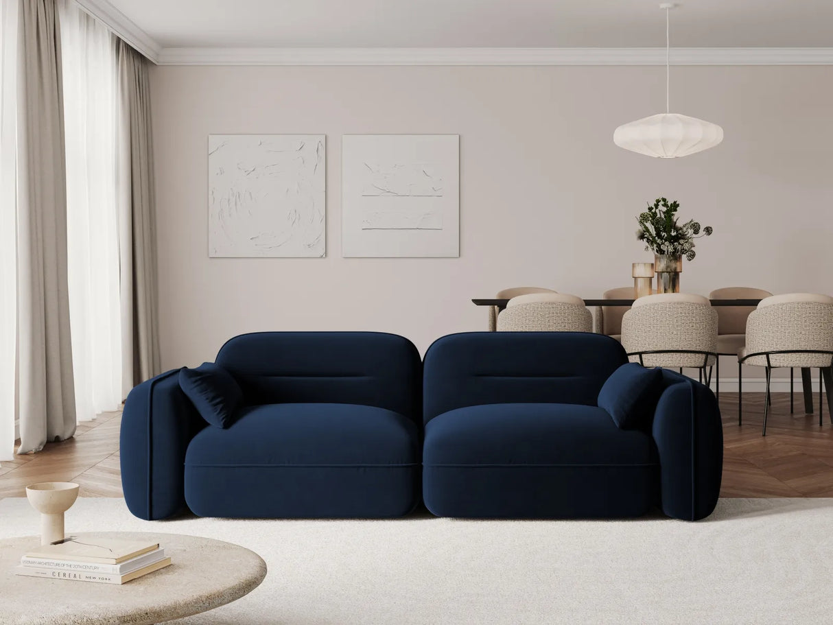 Sydney 3-Sitzer Sofa aus Samt in Königsblau (Casino Deep Blue), 230x90x70 cm von Cosmopolitan Design – Bild 2