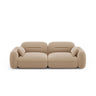 Sydney 3-Sitzer Sofa aus Samt in Sand (Casino Lion), 230x90x70 cm von Cosmopolitan Design – Bild 1