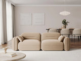 Sydney 3-Sitzer Sofa aus Samt in Sand (Casino Lion), 230x90x70 cm von Cosmopolitan Design – Bild 2