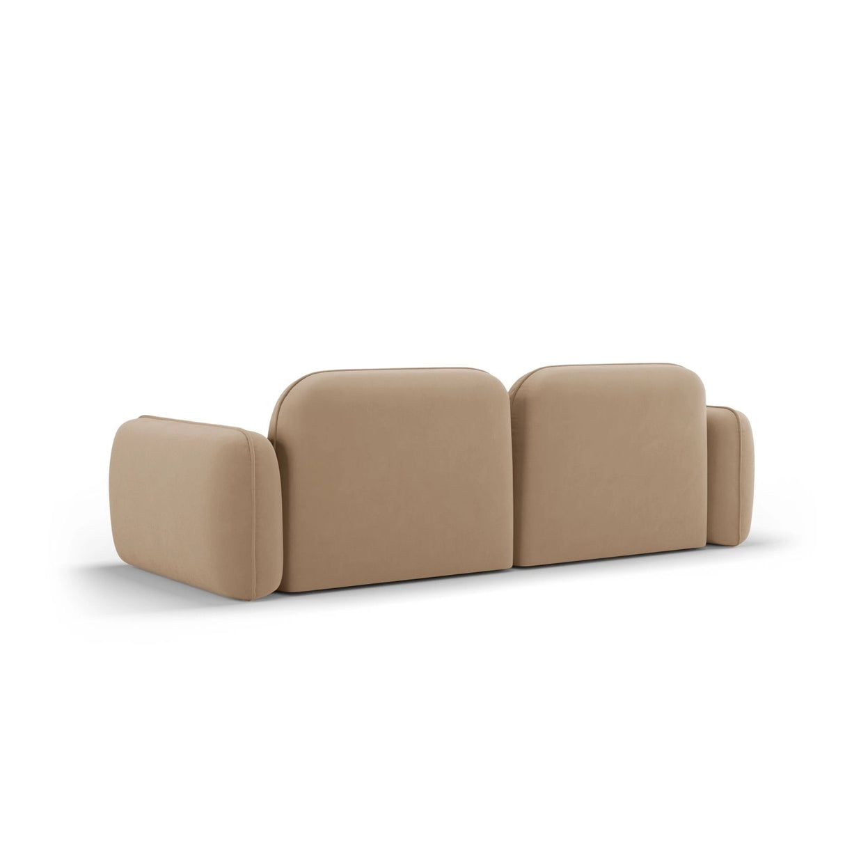 Sydney 3-Sitzer Sofa aus Samt in Sand (Casino Lion), 230x90x70 cm von Cosmopolitan Design – Bild 5
