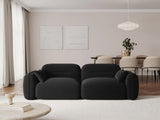 Sydney 3-Sitzer Sofa aus Samt in Schwarz (Casino Black), 230x90x70 cm von Cosmopolitan Design – Bild 2