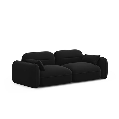 Sydney 3-Sitzer Sofa aus Samt in Schwarz (Casino Black), 230x90x70 cm von Cosmopolitan Design – Bild 4