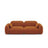 Sydney 3-Sitzer Sofa aus Samt in Terrakotta (Casino Terracota), 230x90x70 cm von Cosmopolitan Design – Bild 1