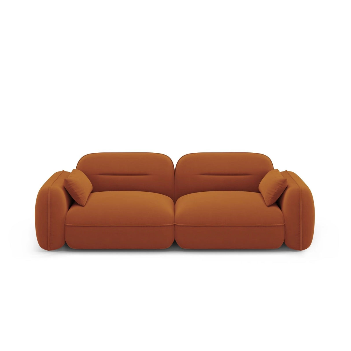 Sydney 3-Sitzer Sofa aus Samt in Terrakotta (Casino Terracota), 230x90x70 cm von Cosmopolitan Design – Bild 1