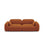 Sydney 3-Sitzer Sofa aus Samt in Terrakotta (Casino Terracota), 230x90x70 cm von Cosmopolitan Design – Bild 1
