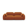 Sydney 3-Sitzer Sofa aus Samt in Terrakotta (Casino Terracota), 230x90x70 cm von Cosmopolitan Design – Bild 1