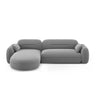 Sydney 4-Sitzer Ecksofa, Linke Seite, aus Samt, 275x165x70 cm von Cosmopolitan Design – Bild 1