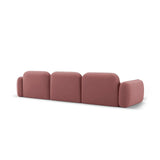 Sydney 4-Sitzer Ecksofa, Linke Seite, aus Samt in Flamingo (Casino Salmon), 320x165x70 cm von Cosmopolitan Design – Bild 5