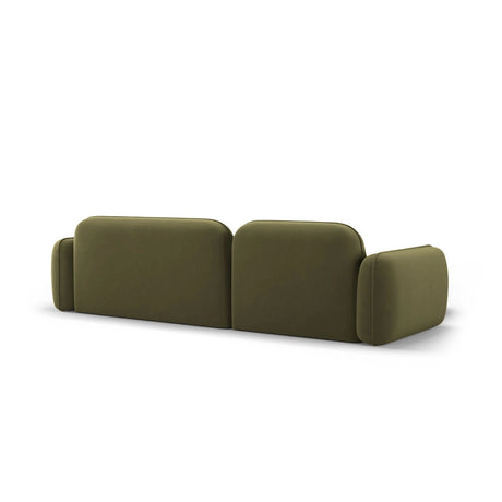 Sydney 4-Sitzer Ecksofa, Linke Seite, aus Samt in Hellgrün (Casino Forest), 275x165x70 cm von Cosmopolitan Design – Bild 5