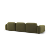 Sydney 4-Sitzer Ecksofa, Linke Seite, aus Samt in Hellgrün (Casino Forest), 320x165x70 cm von Cosmopolitan Design – Bild 5