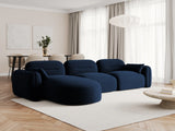 Sydney 4-Sitzer Ecksofa, Linke Seite, aus Samt in Königsblau (Casino Deep Blue), 320x165x70 cm von Cosmopolitan Design – Bild 2