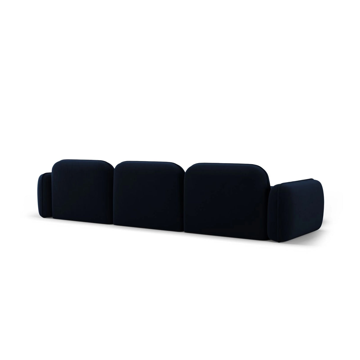 Sydney 4-Sitzer Ecksofa, Linke Seite, aus Samt in Königsblau (Casino Deep Blue), 320x165x70 cm von Cosmopolitan Design – Bild 5