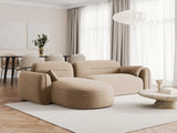 Sydney 4-Sitzer Ecksofa, Linke Seite, aus Samt in Sand (Casino Lion), 275x165x70 cm von Cosmopolitan Design – Bild 2