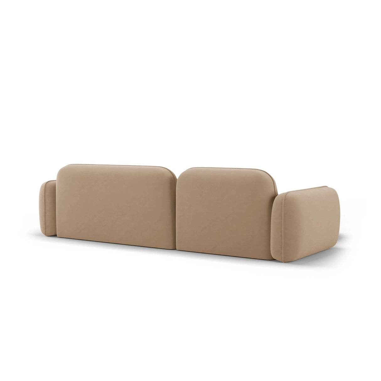 Sydney 4-Sitzer Ecksofa, Linke Seite, aus Samt in Sand (Casino Lion), 275x165x70 cm von Cosmopolitan Design – Bild 5